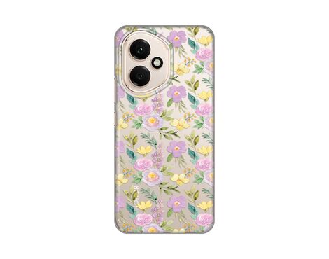 Silikonska futrola PRINT Skin - Huawei Honor 400 Soft Flowers.