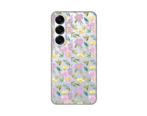 Silikonska futrola PRINT Skin - Samsung S931 Galaxy S25 Soft Flowers.