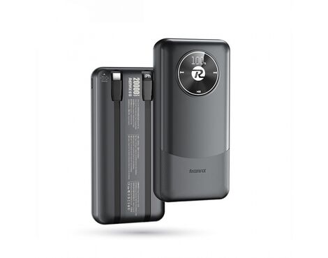 Univerzalna Back Up Baterija prenosiva baterija REMAX RPP-38 Fast Charging 20+22.5W 20000mAh crni.