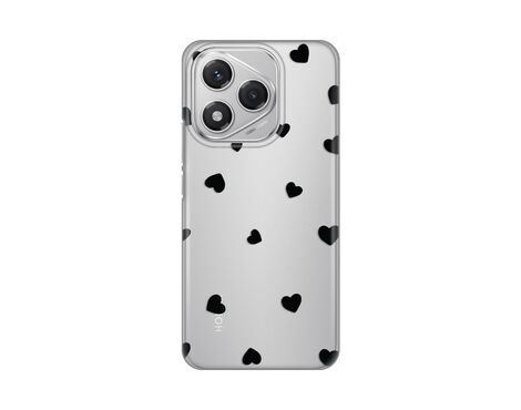 Silikonska futrola PRINT Skin - Huawei Honor 400 Lite Hearts.