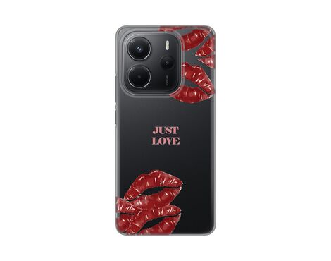 Silikonska futrola PRINT Skin - Xiaomi Redmi Note 14 4G (SRB) Just Love Pink.