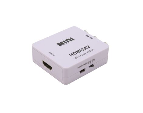 Adapter HDMI na AV beli MINI (MS).