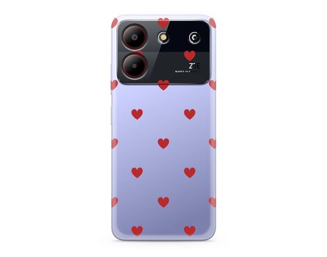 Silikonska futrola ultra tanka (skin) PRINT CLEAR - ZTE Blade A54 SP013 (MS).
