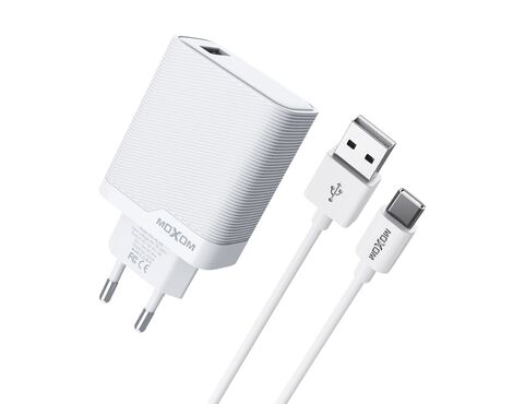 Kucni punjac Moxom MX-HC292 USB type C na Type C 18W beli (MS).
