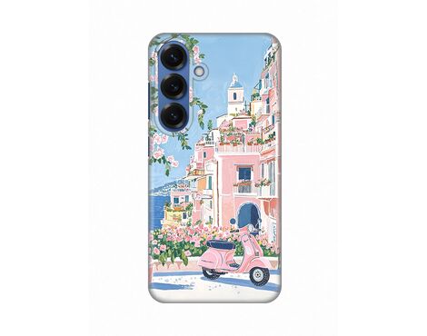 Silikonska futrola PRINT - Samsung S931 Galaxy S25 Pink Italy.