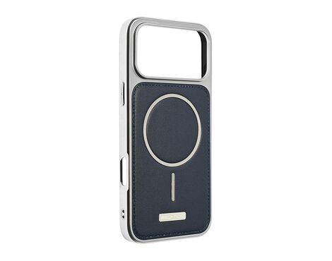 Futrola Magsafe Urban Leather - iPhone 17 Pro Max 6.9 tamno plava.