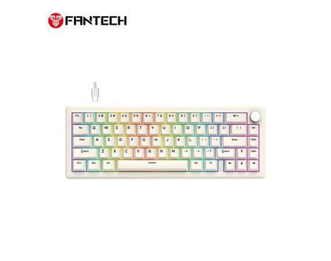 Tastatura Mehanicka Gaming Fantech MK614 Atom x66 Retro bez (ice apricot switch).