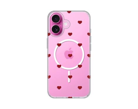 Futrola print Magsafe - iPhone 16 6.1 Red Hearts.