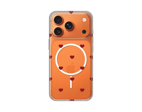 Futrola print Magsafe - iPhone 17 Pro Red Hearts.