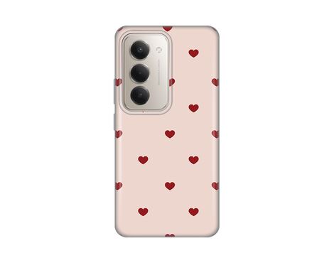 Silikonska futrola PRINT - Xiaomi Redmi 15 4G Beige Hearts.