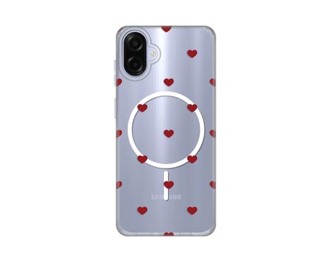 Futrola print Magsafe - Samsung A075F Galaxy A07 Red Hearts.