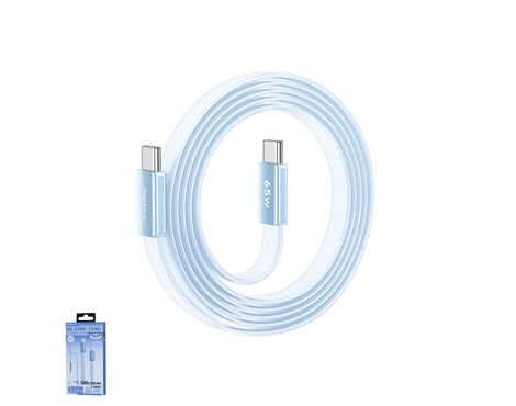 Data kabl REMAX Ultimate Series CB35 65W Ultra-Thin Fast Charging Type C na Type C 1.2m plavi.