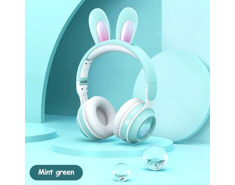 Bluetooth slusalice Bunny mint.