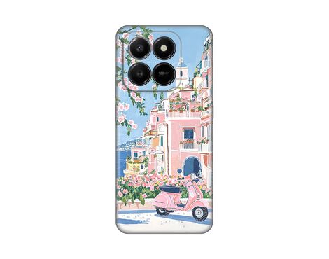 Silikonska futrola PRINT - Honor X7d 4G/400 Smart 5G Pink Italy.