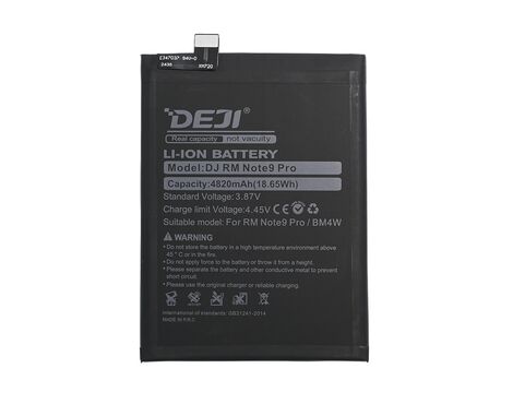 Baterija Deji - Xiaomi Redmi Note 9 Pro(4820mAh)BM4W.