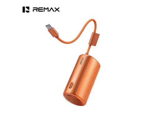 Univerzalna Back Up Baterija prenosiva baterija REMAX Coolpad Series FP-110 sa integrisanim Type C kablom 10000mAh narandzasta.