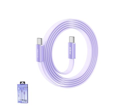 Data kabl REMAX Ultimate Series CB35 65W Ultra-Thin Fast Charging Type C na Type C 1.2m ljubicasti.
