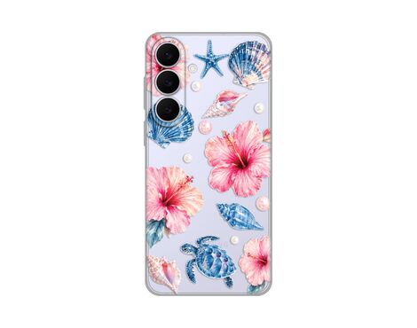 Silikonska futrola PRINT Skin - Samsung S731B Galaxy S25 Fe Hibiscus Sea.
