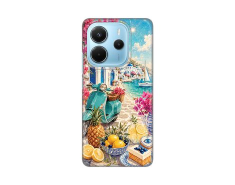 Silikonska futrola PRINT Skin - Xiaomi Redmi Note 14 4G (SRB) Summer in Greece.