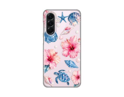 Silikonska futrola PRINT Skin - Samsung A566 Galaxy A56 5G Hibiscus Sea.