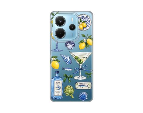 Silikonska futrola PRINT - Xiaomi Redmi Note 14 4G (SRB) Mediterranean Martini.