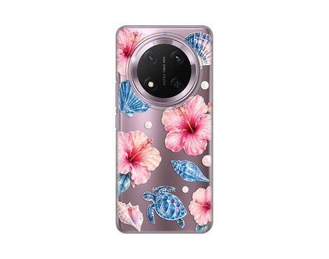Silikonska futrola PRINT Skin - Huawei Honor Magic 7 lite Hibiscus Sea.