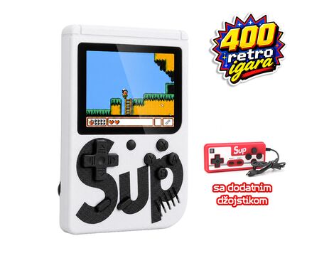 Konzola - igranje Gameboy SUP400 bela.