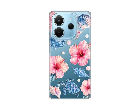 Silikonska futrola PRINT Skin - Xiaomi Redmi Note 14 4G (SRB) Hibiscus Sea.