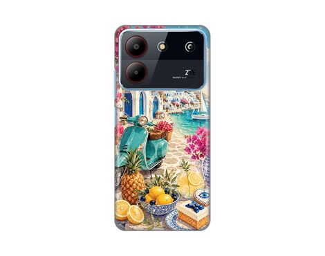Silikonska futrola PRINT Skin - ZTE Blade A54 Summer in Greece.