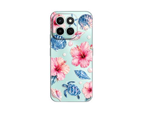 Silikonska futrola PRINT Skin - Huawei Honor X6c Hibiscus Sea.