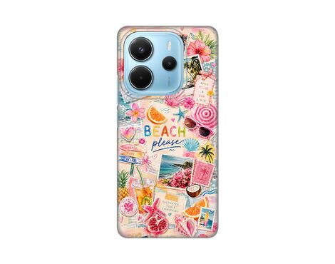 Silikonska futrola PRINT Skin - Xiaomi Redmi Note 14 4G (SRB) Beach Please.
