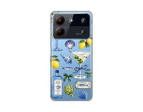 Silikonska futrola PRINT - ZTE Blade A54 Mediterranean Martini.