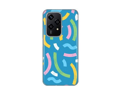 Silikonska futrola PRINT - Huawei Honor 200 Lite Happy LinesÂ blue.