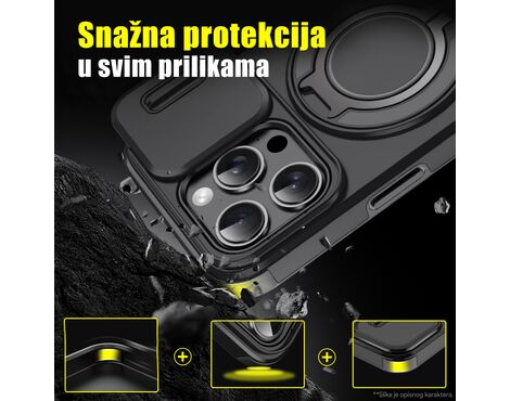 Futrola CamShield Ring stand - Samsung Galaxy S23 Ultra crna.
