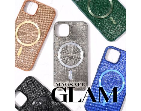 Futrola Magsafe Glam - iPhone 14 zelena.