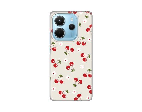 Silikonska futrola PRINT - Xiaomi Redmi Note 14 4G (SRB) Cherry and Flowers.