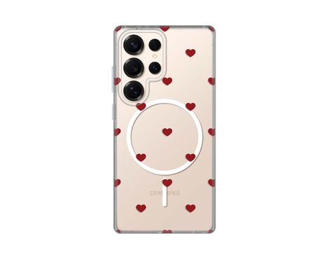Futrola print Magsafe - Samsung S938 Galaxy S25 Ultra Red Hearts.