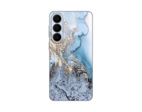 Silikonska futrola PRINT - Samsung S946 Galaxy S26 Plus Blue Gold Marble.