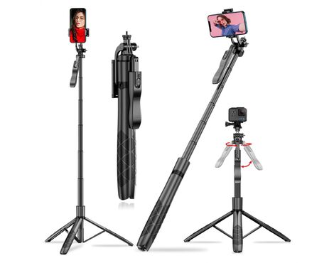 Selfie stick L16 + tripod crni.