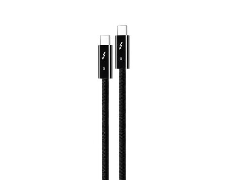 Data kabl Coteci Thunderbolt OF-066 120Gbps 240W 4k PD Type C na Type C crni 0.3m.