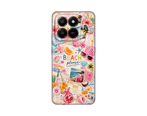 Silikonska futrola PRINT Skin - Honor X7d 4G/400 Smart 5G Beach Please.