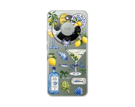 Silikonska futrola PRINT - Huawei Honor Magic 8 Lite Mediterranean Martini.