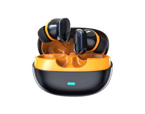 Bluetooth slusalice Airpods T-phox Y600 crno narandzaste HQ.