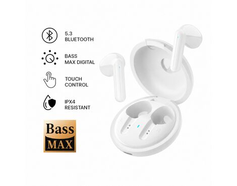 Bluetooth slusalice Airpods T-phox M67 bele HQ.