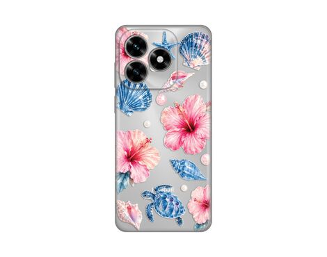 Silikonska futrola PRINT Skin - Huawei Honor X5c Plus Hibiscus Sea.