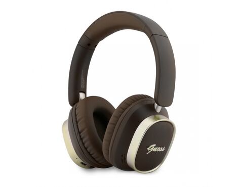 Bluetooth slusalice Guess ENC Rectangle Metal Script braon(GUBHV28HGCSMW).