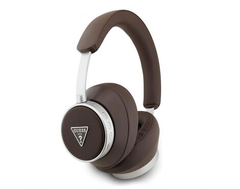 Bluetooth slusalice Guess ENC Saffiano Triangle Logo braon (GUBHC15PGMRTRW).