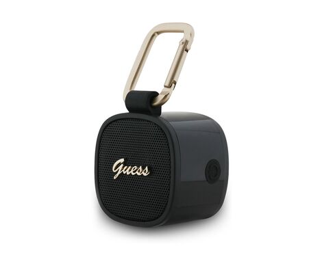 Bluetooth zvucnik Guess Magsafe Script Logo crni sa kukom (GUWSB4HGSPLK).