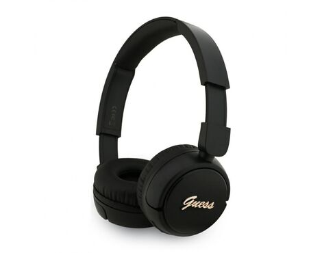 Bluetooth slusalice Guess Script Metal Logo crne (GUBHV6SCK).