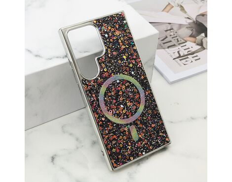 Futrola GLAM GLOW MagSafe - Samsung S928 Galaxy S24 Ultra 5G crna (MS).